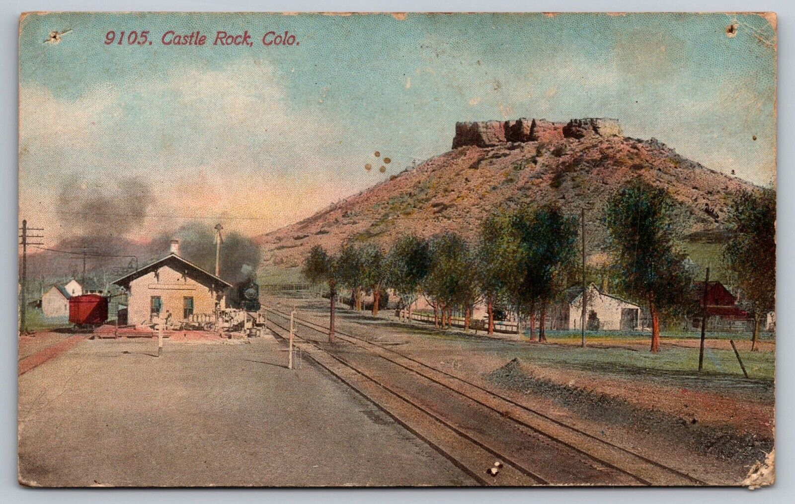 Castle Rock, Colorado Vintage Postcard