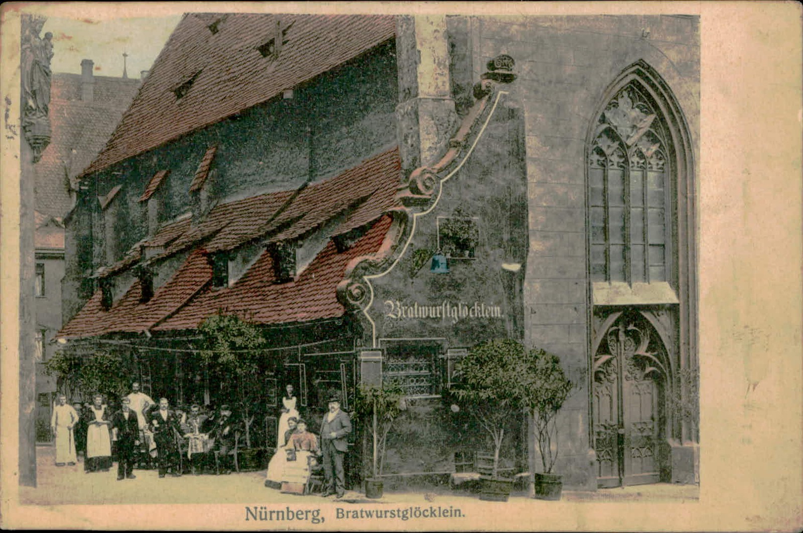 Postcard: Bratwurftglocklein. Nürnberg, Bratwurstglöcklein. Postcard: Bratwurftglocklein. Nürnberg, Bratwurstglöcklein.