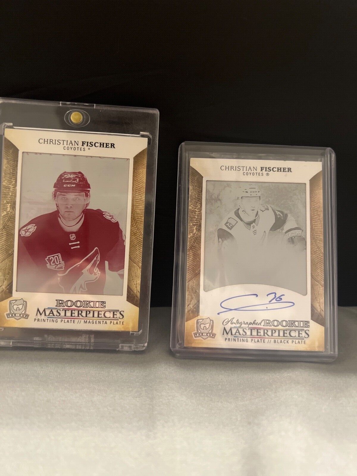 2017-18 The Cup Christian Fischer Printin Plate Auto and Magenta PlateLOT OF 2