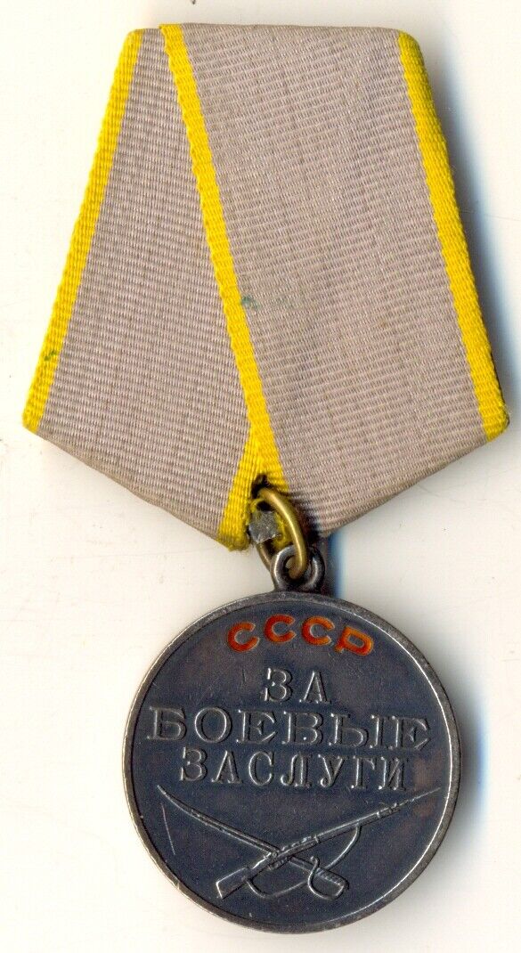 Red Soviet star Courage banner Medal For Combat Merit Female Navy Nurse (1117)
