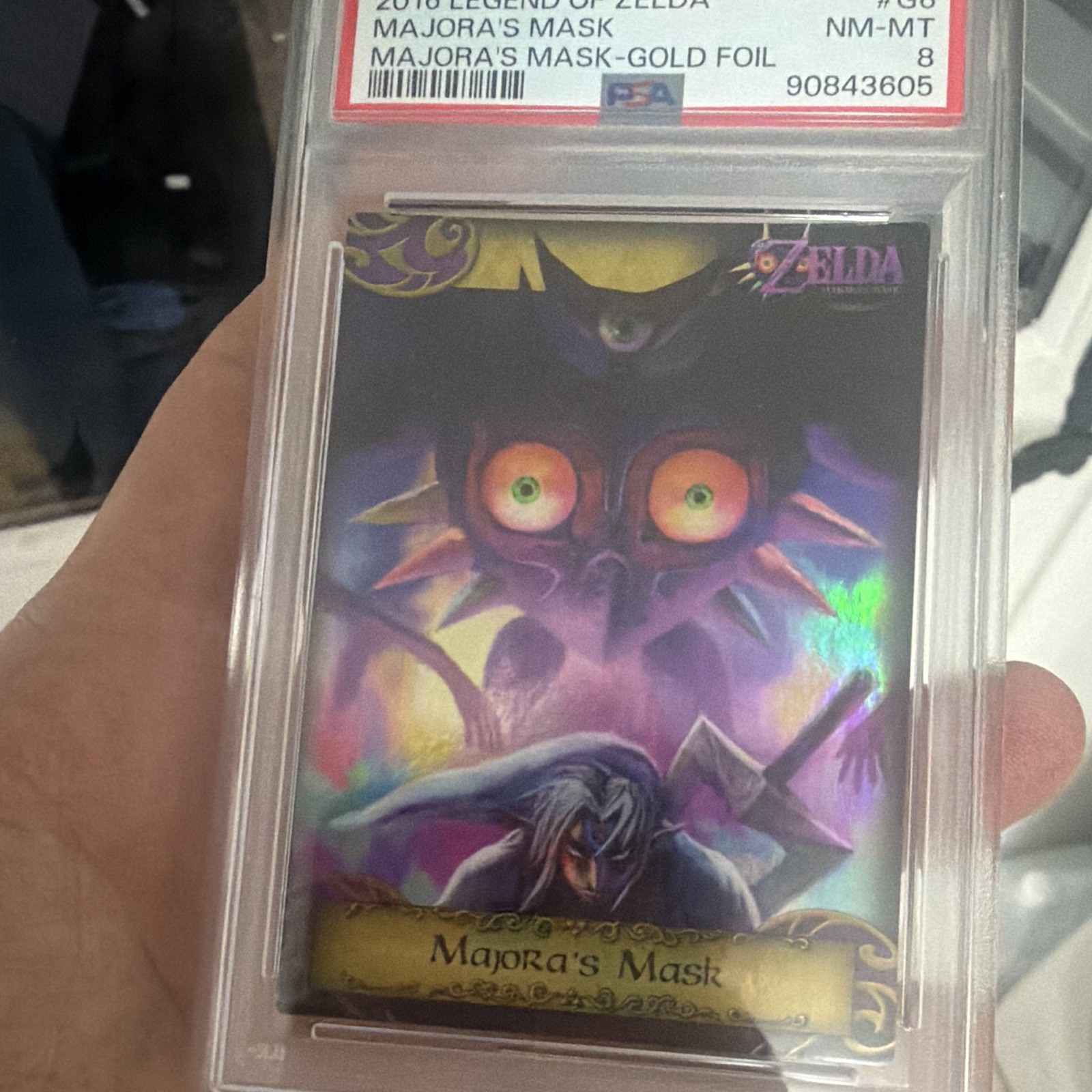 2016 Legend of Zelda Enterplay Majora\'s Mask Gold Foil G6 PSA 8