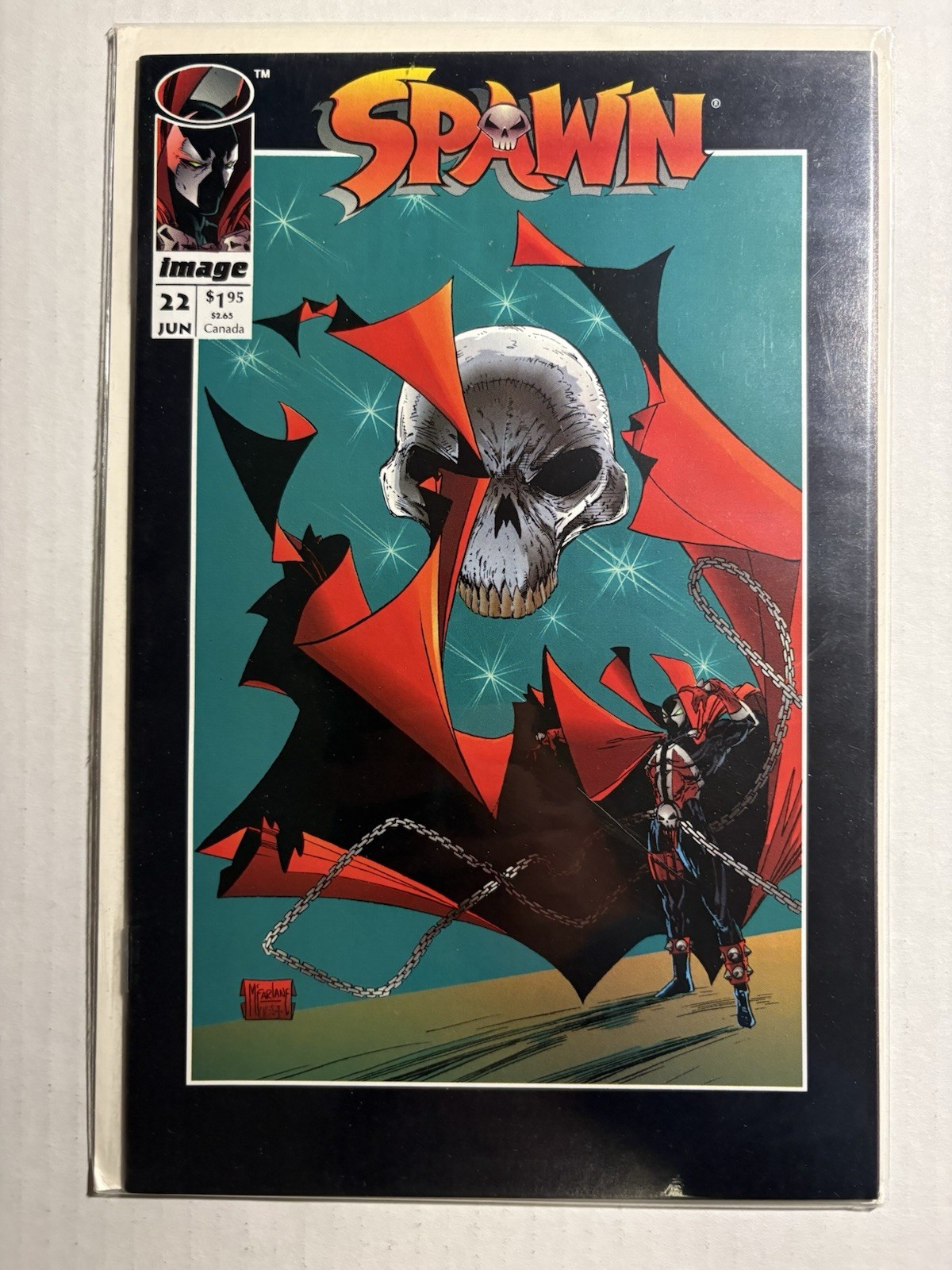 Spawn #22 Newsstand Variant (Image Comics June 1994)