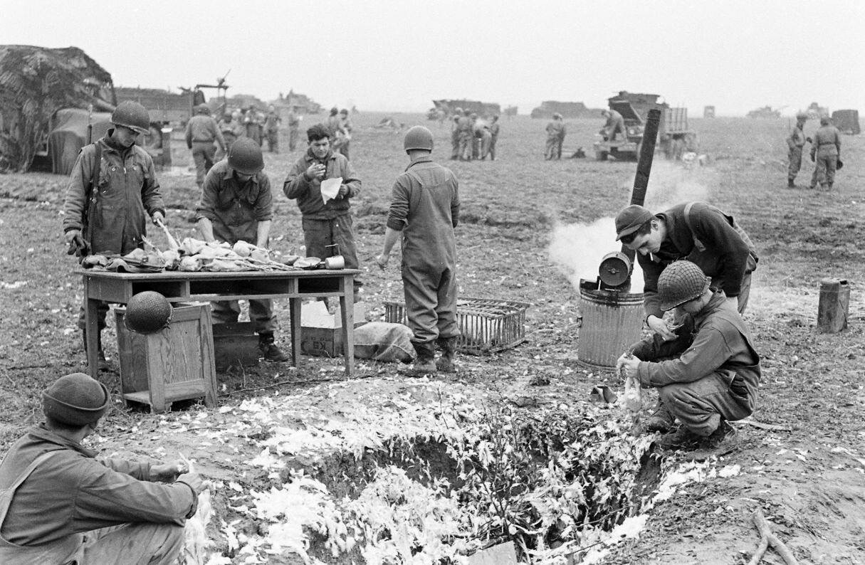 WW2 WWII Photo World War Two / US Army 5th Armored Division Germany 1945