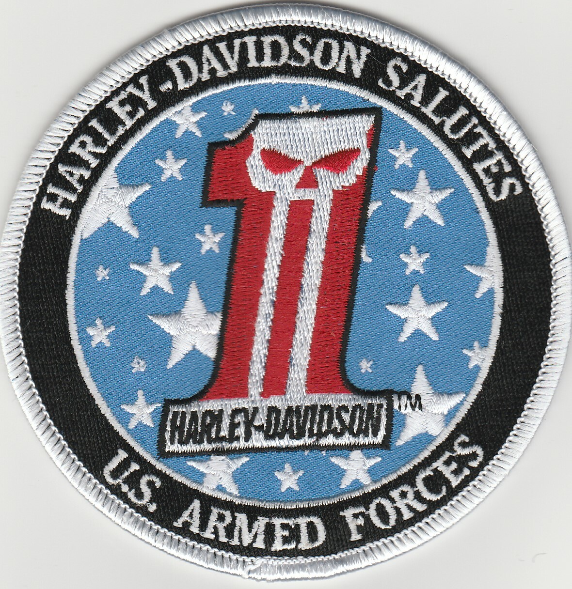 Harley Davidson Salutes US Armed Forces Number 1 patch - 4 Harley Davidson Salutes US Armed Forces Number 1 patch - 4