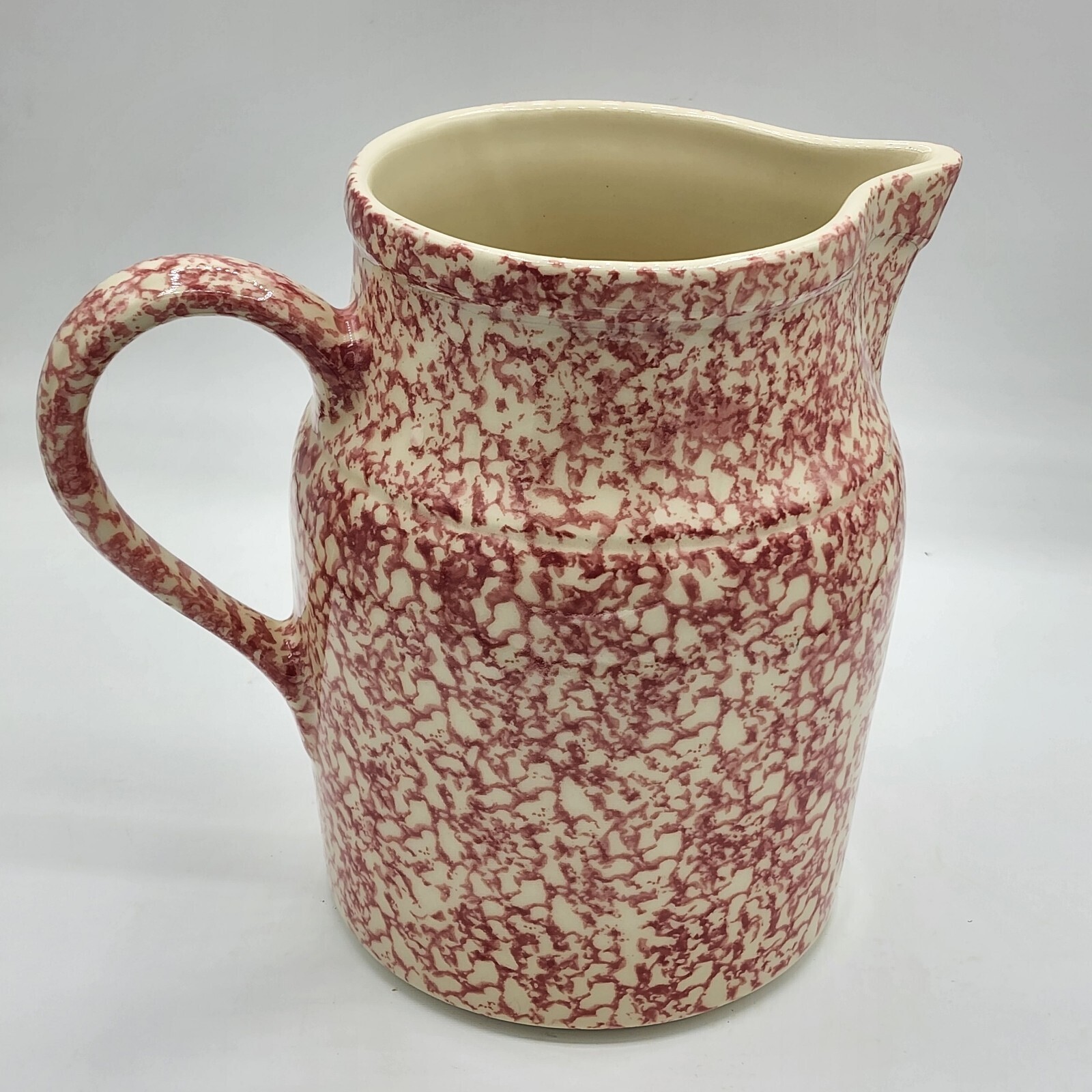 Workshop Gerald E Henn Roseville Pottery Spongeware Large 68 oz Pitcher Vintage