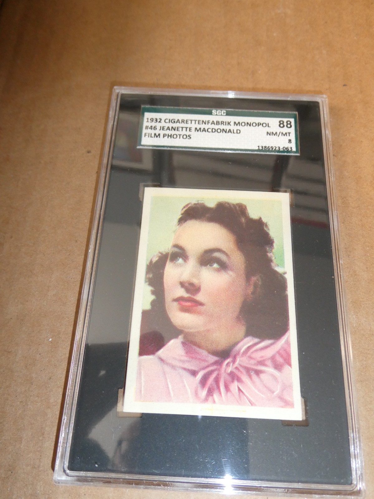 HTF SGC 8 88 1932 #46 Cigarettenfabrik Monopol Jeanette MacDonald Card HTF SGC 8 88 1932 #46 Cigarettenfabrik Monopol Jeanette MacDonald Card