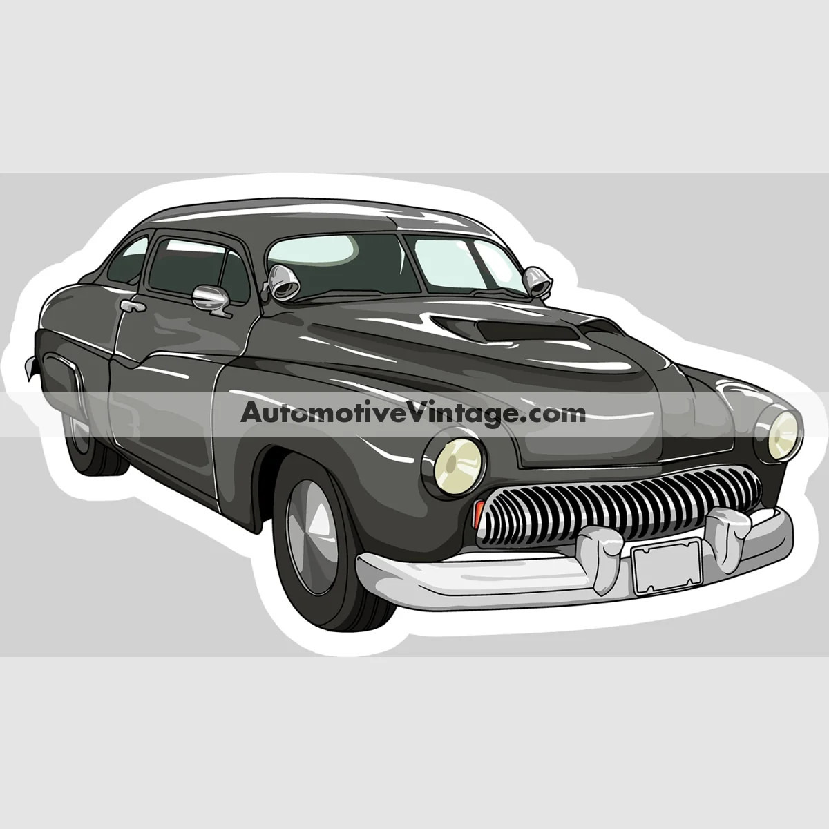 Cobra Movie 1950 Merc Famous Movie Car Magnet Cobra Movie 1950 Merc Famous Movie Car Magnet