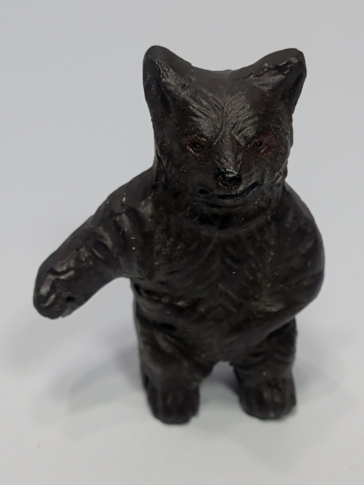 Vintage Mini Cast Iron Standing Bear Figurine Paperweight 2\