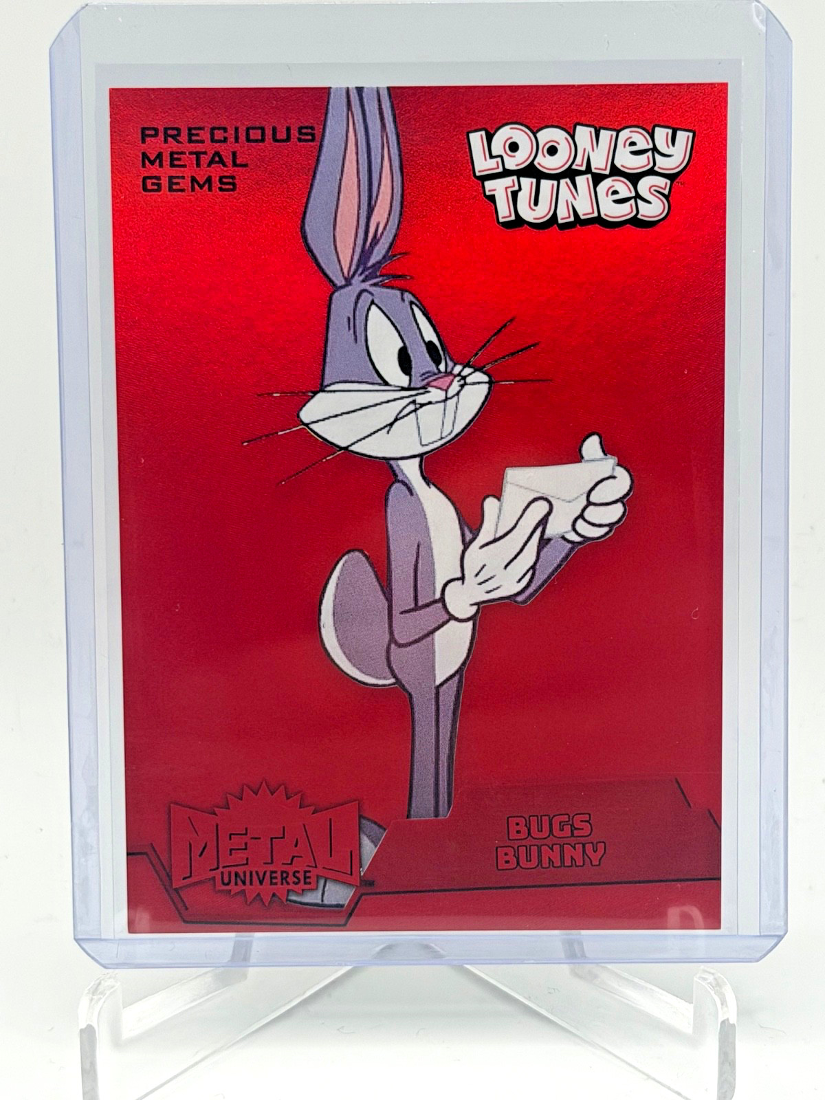 2024 UD Fleer Retro Looney Tunes Bugs Bunny Precious Metal Gems Red PMG /100