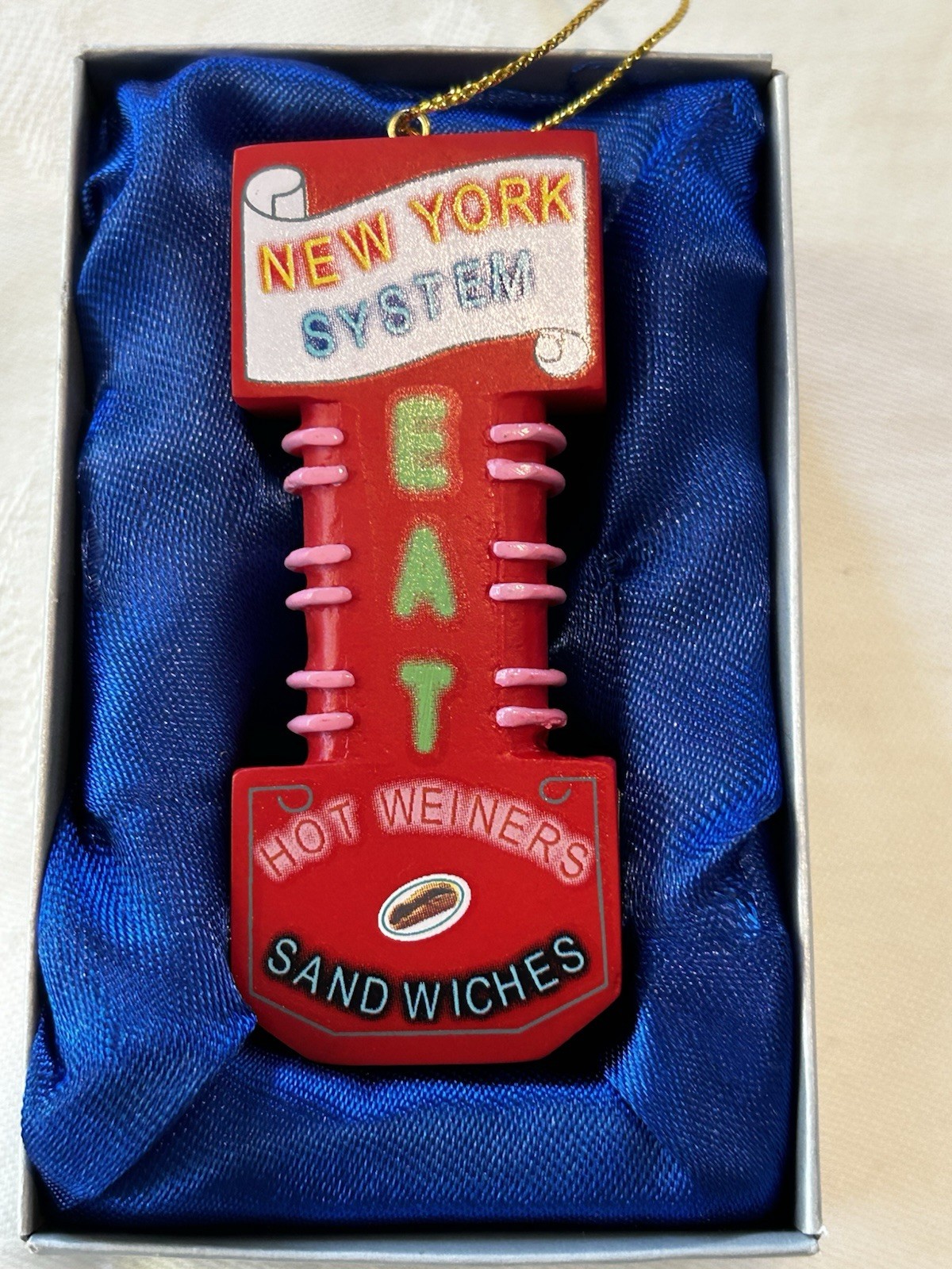 Olneyville New York System EAT Hot Weiners/Sandwiches Ornament by My Little Town