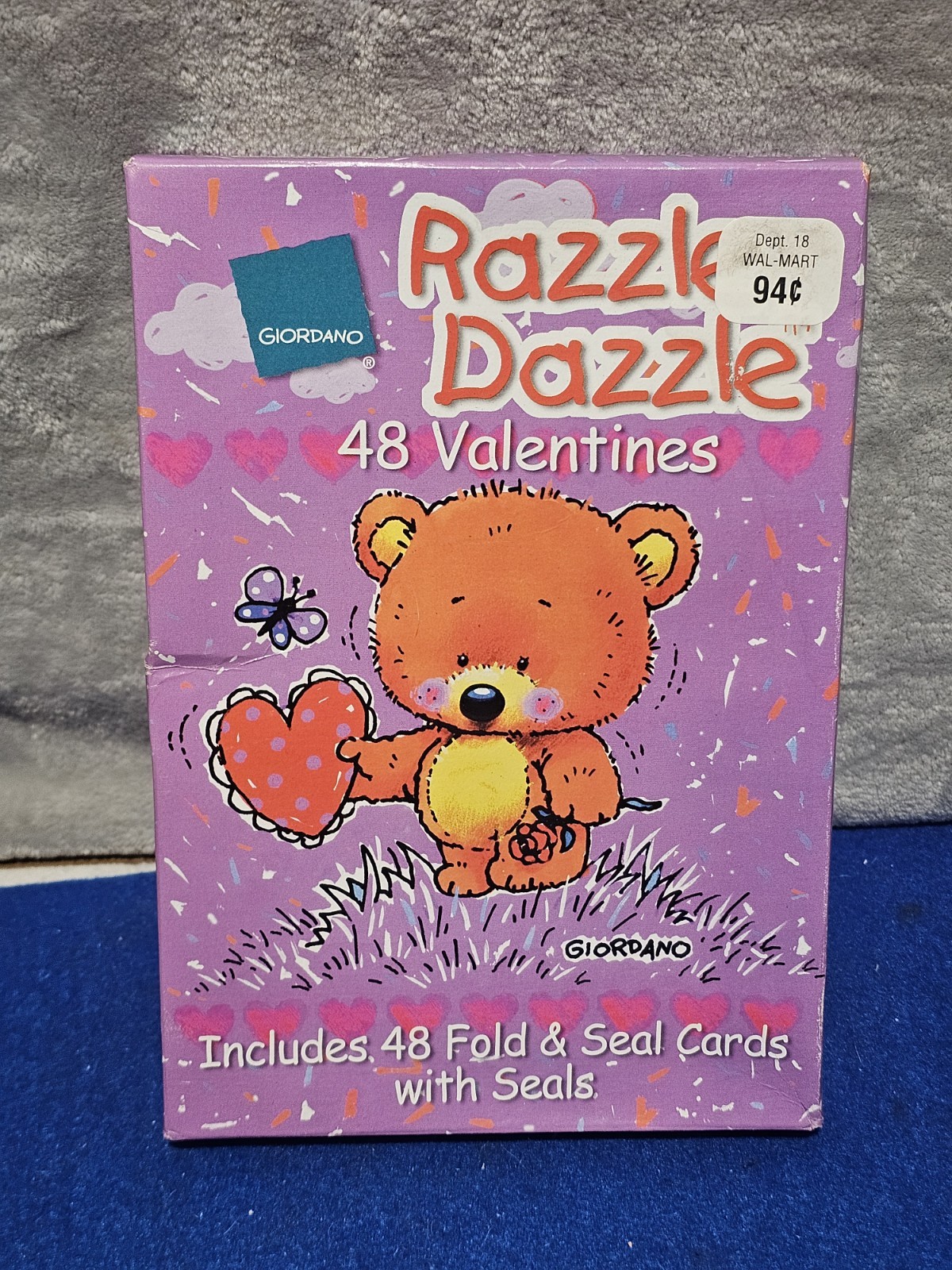 Vintage Giordano Razzle Dazzle 48 Valentines Cards Sealed NOS Made USA