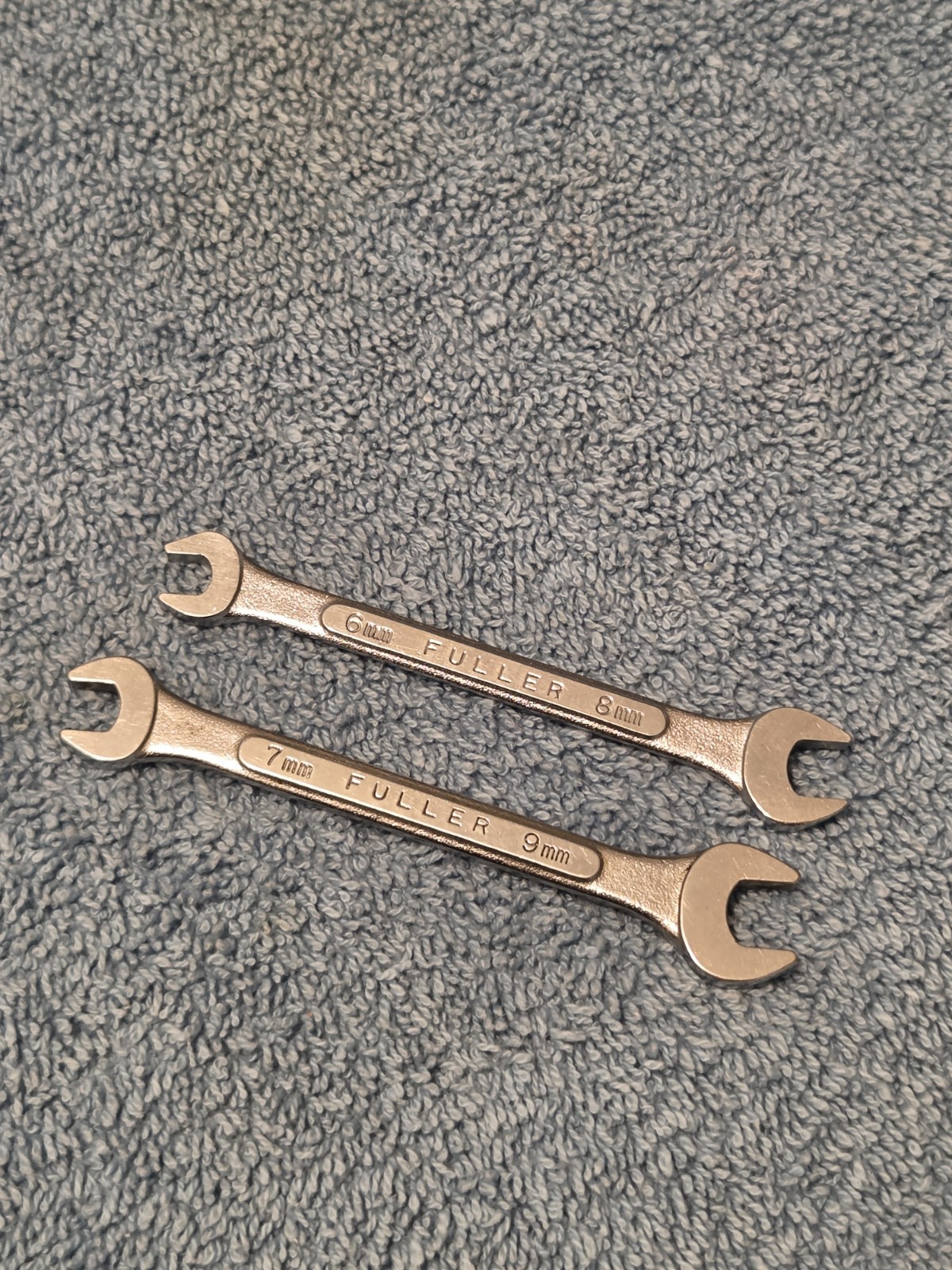 VINTAGE FULLER #F68 & F79 METRIC OPEN END COMBINATION WRENCH LOT OF 2 JAPAN