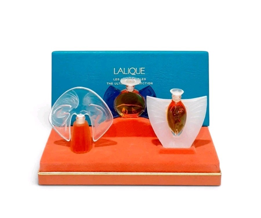 Vintage Lalique Edition 1998 1999 2000 Miniature Perfumes 