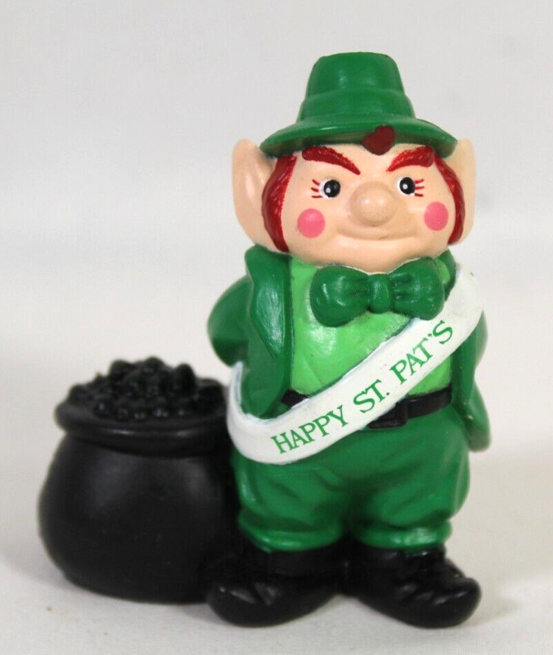 1988 Hallmark Heartline “Happy St. Pats” Leprechaun Man Figurine