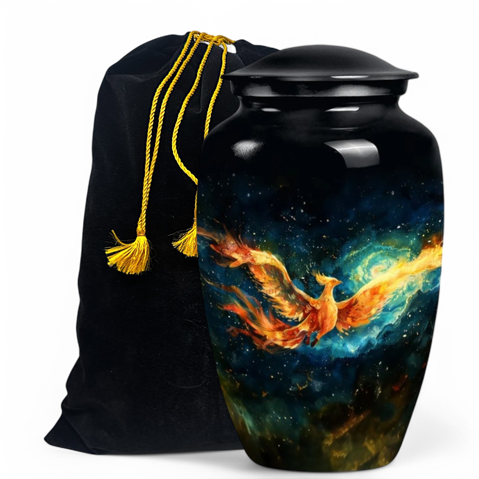 Adult Cremation Urn for Human Ashes Phoenix 10 In Memorial Earns Your Love ones