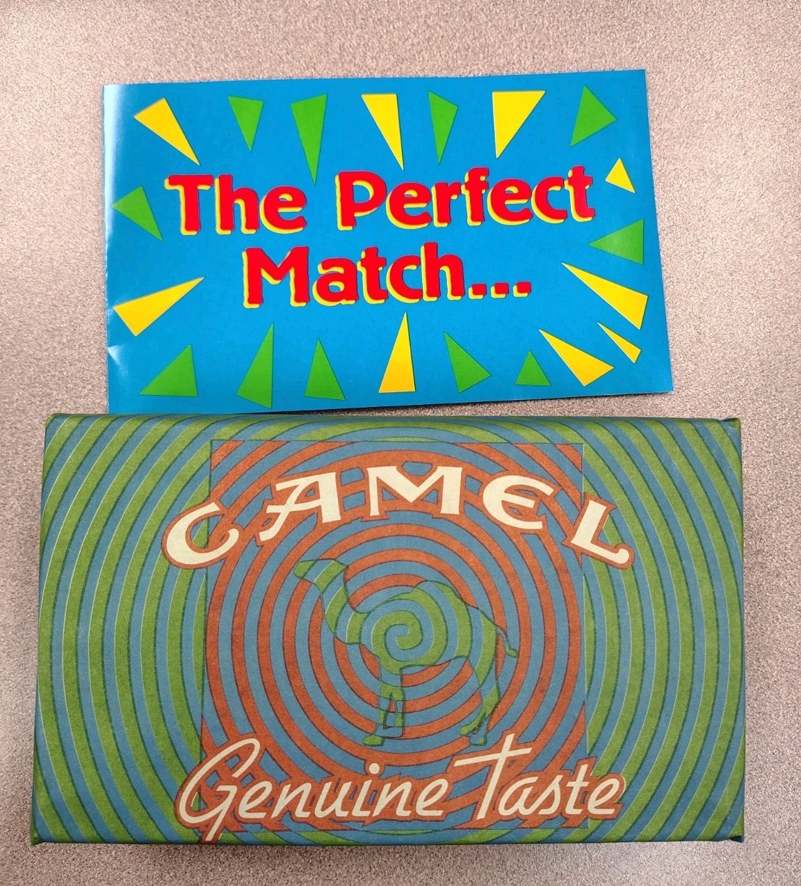 Vintage Camel Matchbooks - Genuine Taste - Full Box of 50 Matchbooks