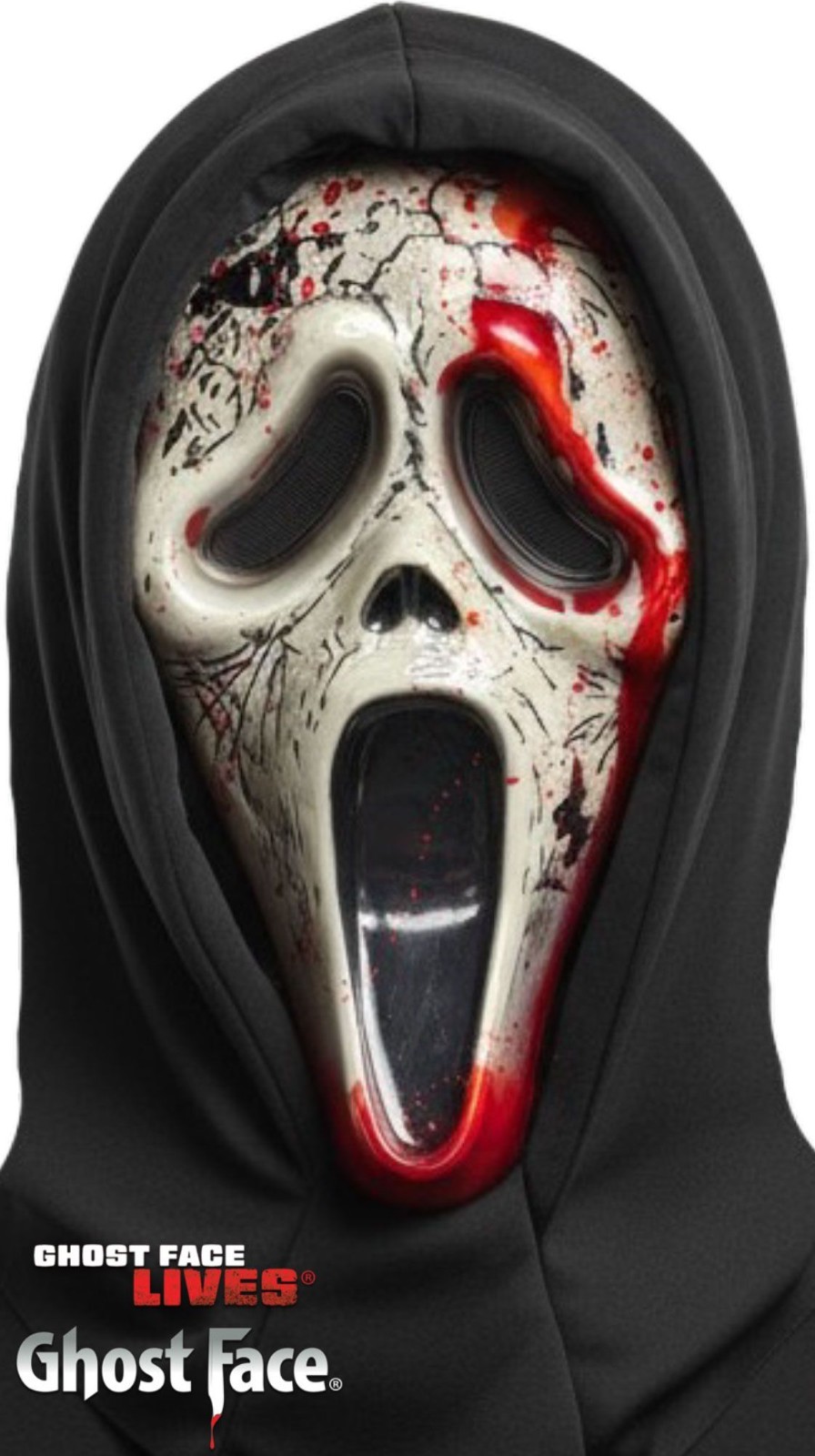 Aged Ghostface Bleeding Mask Scream Fun World In Stock 