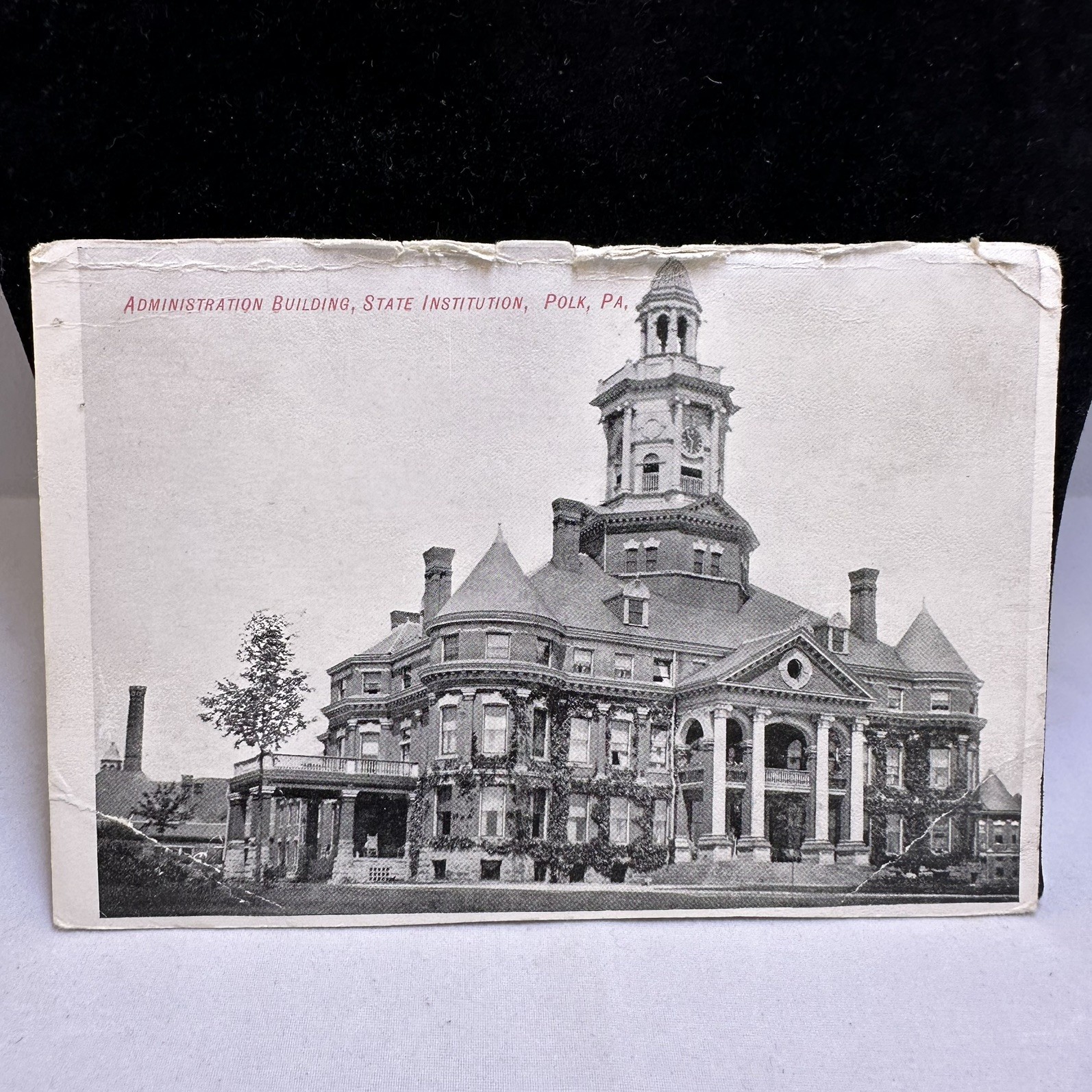 Polk PA State Institution Administration Building Postcard VG- Stamped 1907