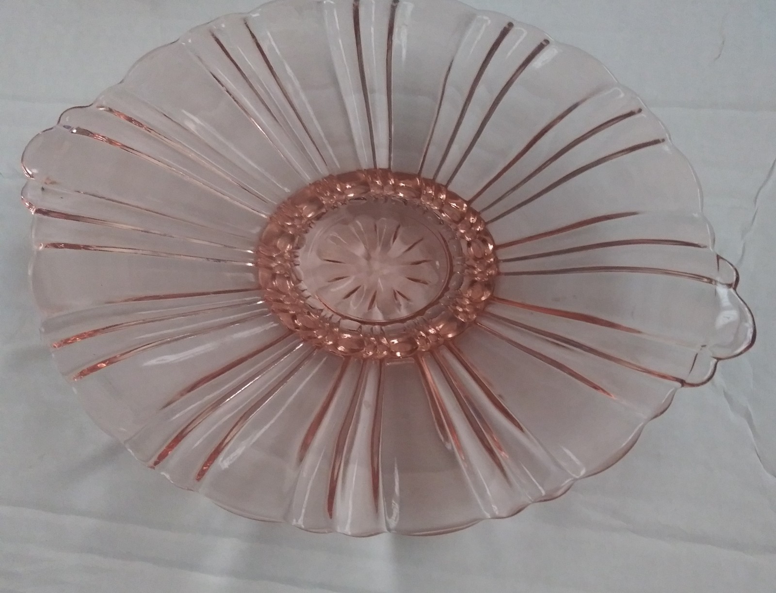 Depression Glass Pink 9\
