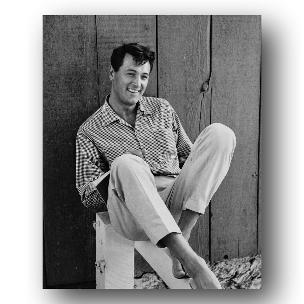 Rock Hudson Photo 8x10 Actor Portrait 1950s Hollywood Film Star-2