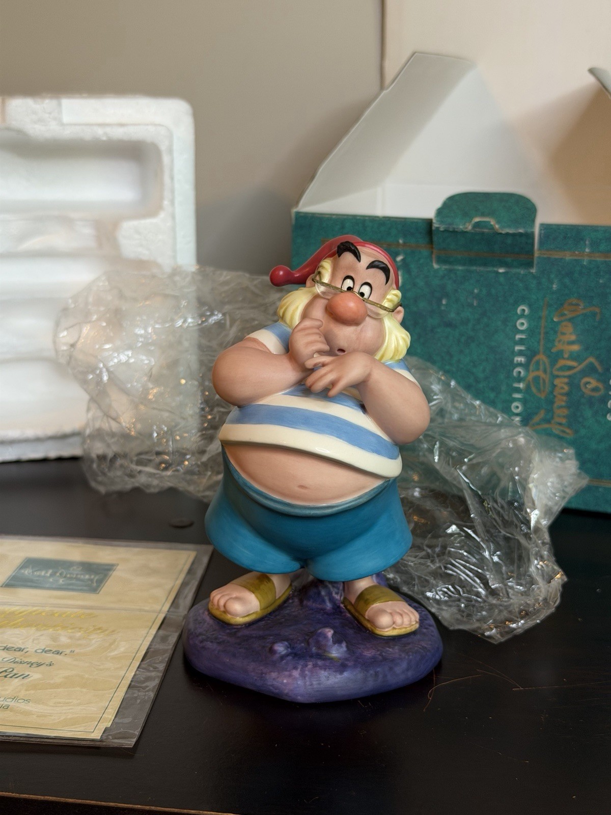WDCC PETER PAN Mr Smee “Oh Dear, Dear, Dear” Porcelain Figurine NIB w/COA WDCC PETER PAN Mr Smee “Oh Dear, Dear, Dear” Porcelain Figurine NIB w/COA