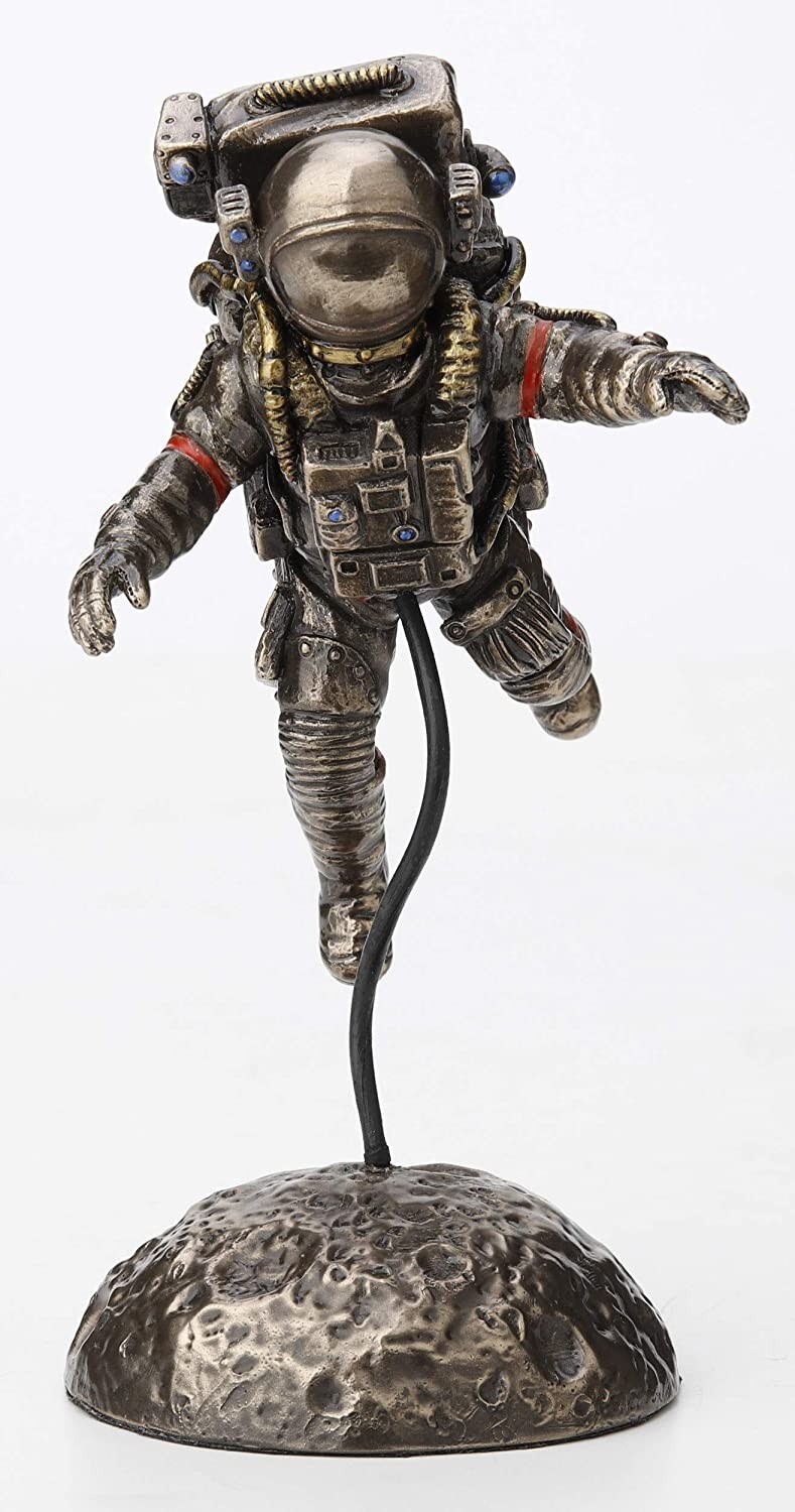 Zero Gravity Astronaut Cold Cast Bronze Finish Home Decorative Collectible