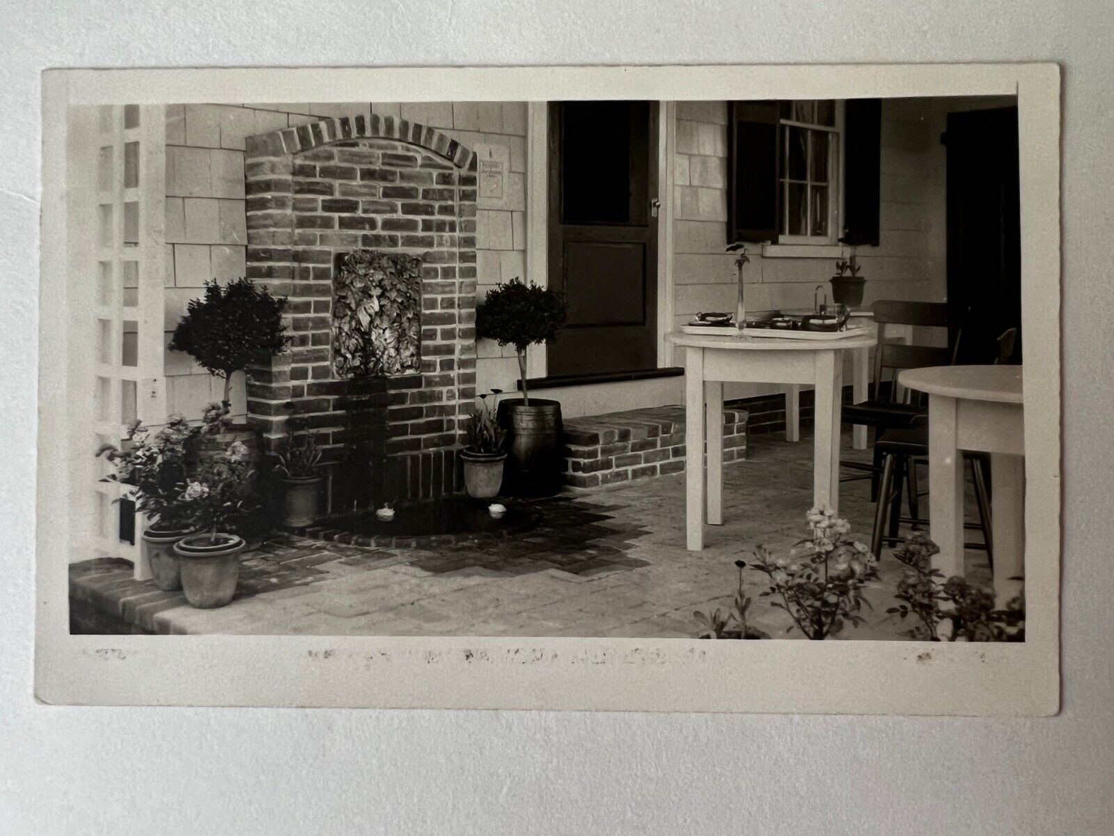 RPPC Real Photo Postcard 1918 Sweetheart Tea Room Mass., George Washington stamp