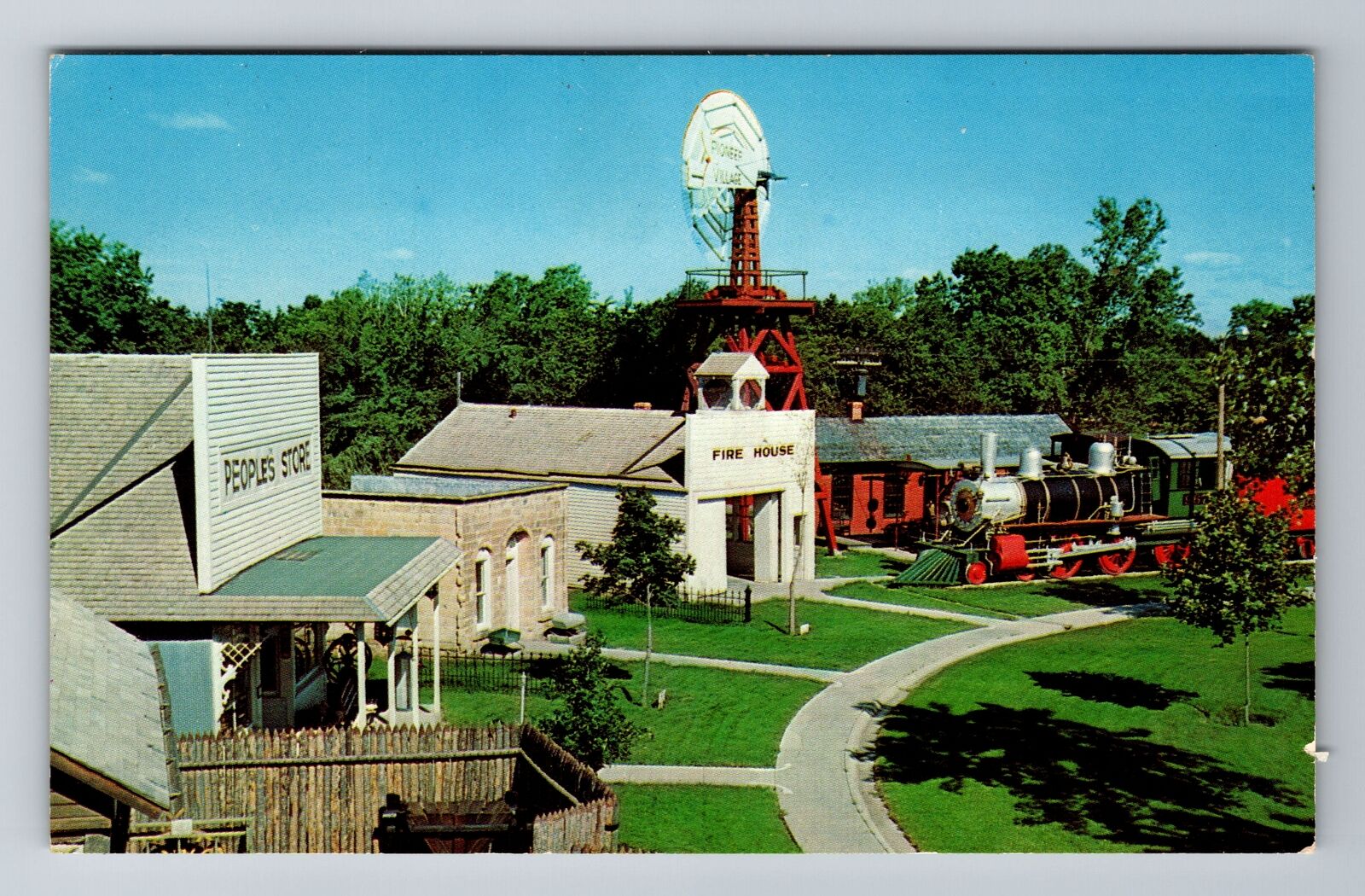 Minden NE-Nebraska, Pioneer Village People\'s Store Fire House, Vintage Postcard