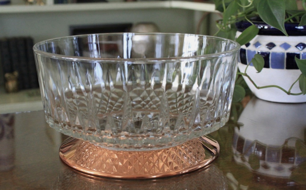 Coppercraft Guild Vintage Copper Pedestal Serving Bowl 4.5 x 2.25 Set of 4 USA Coppercraft Guild Vintage Copper Pedestal Serving Bowl 4.5 x 2.25 Set of 4 USA