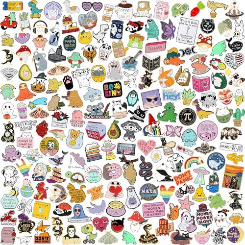 20/40/50 PCS Cute Enamel Backpack Pins, Funny Enamel Pins Bulk Set 
