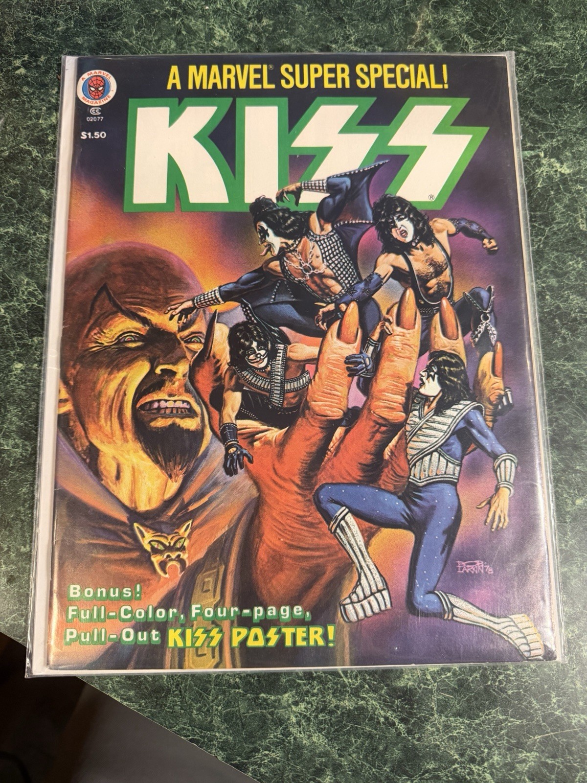 Marvel  comics  KISS  super special Poster Intact