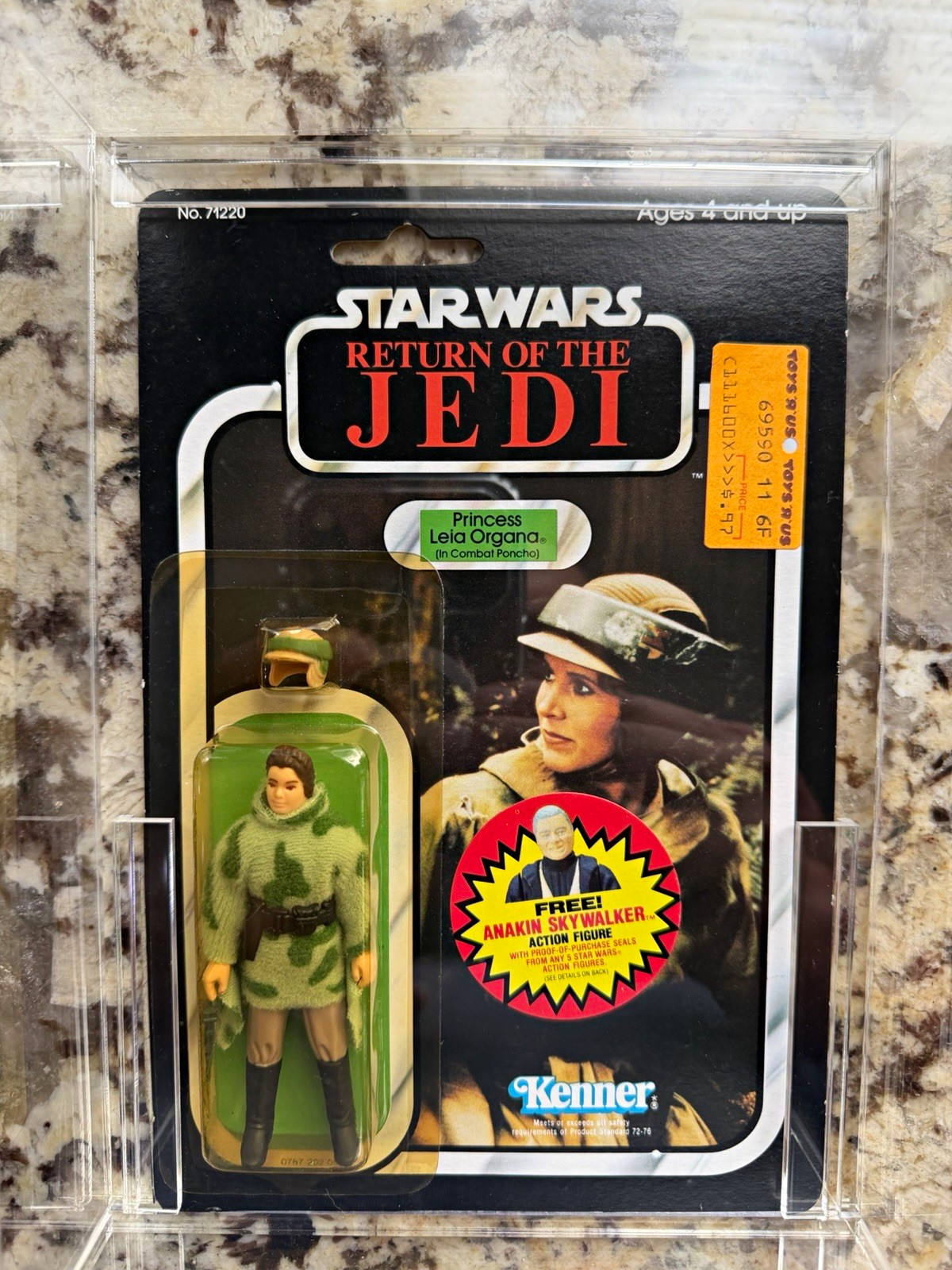 Vintage 1983 Kenner Star Wars ROTJ Princess Leia Endor MOC nice