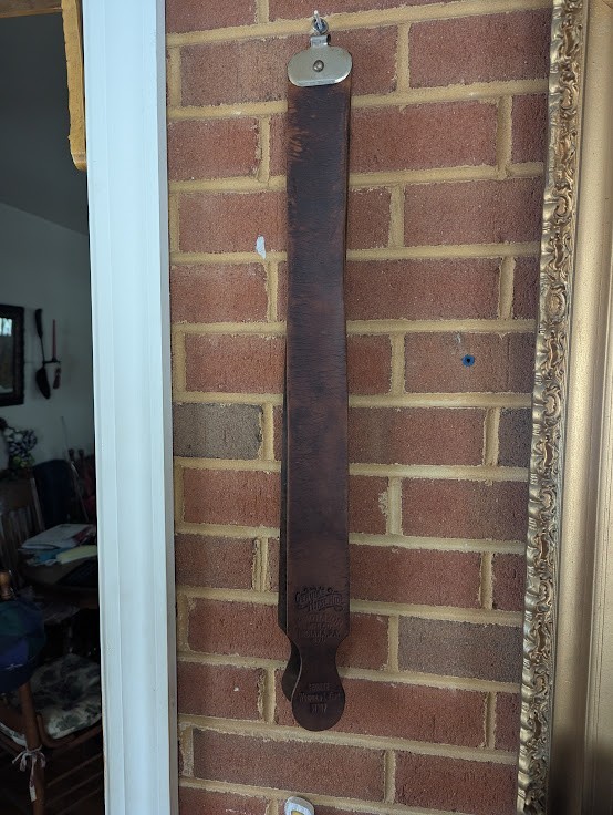Vintage Winfield L. King Horsehide Razor Strop – King Razor Mfg Co Indiana PA –