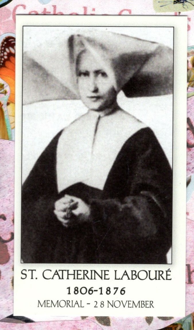 St. Saint Catherine Laboure with Quote (2\