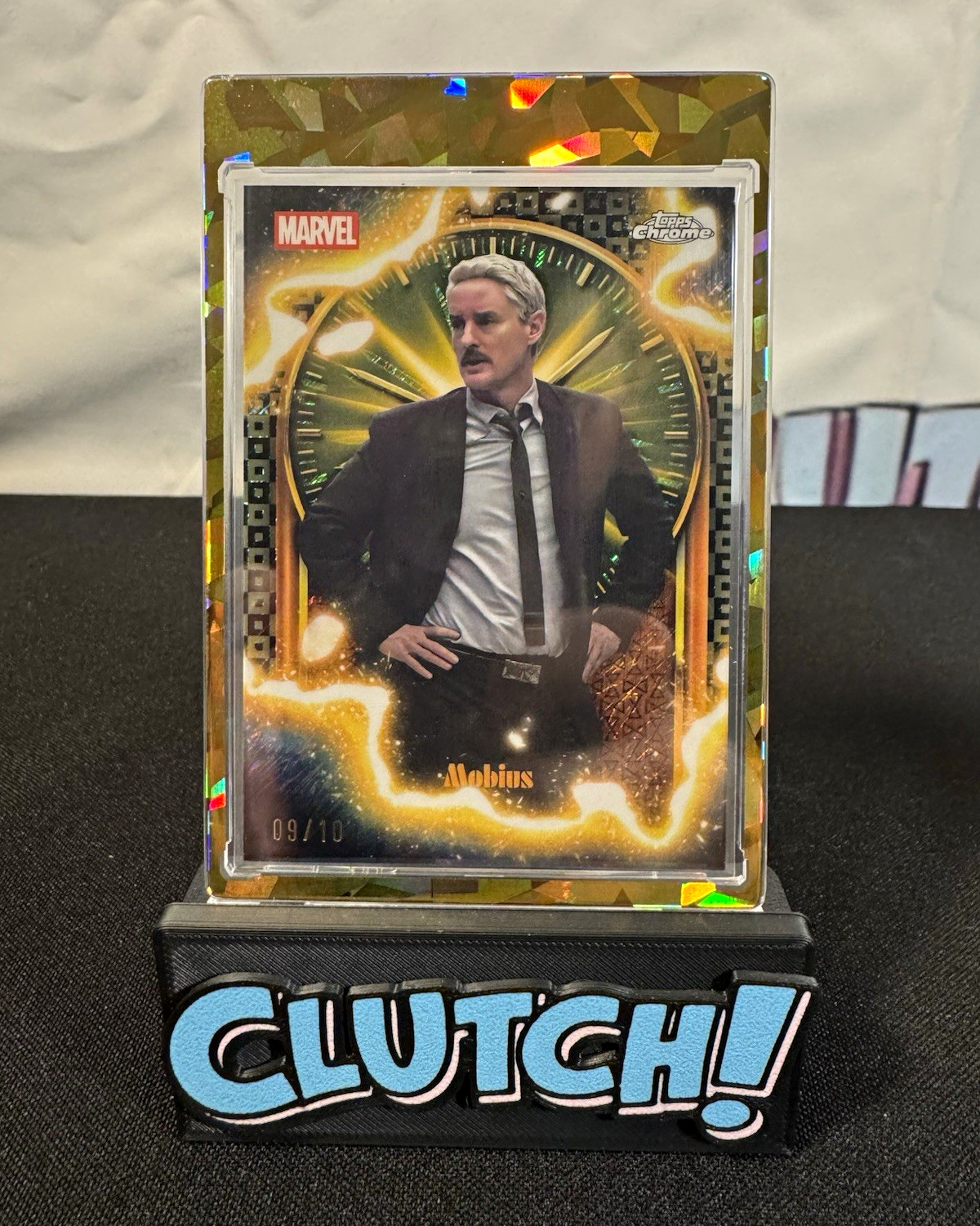 Topps 2025 Chrome Marvel Loki Mobius TVA-6 Serial Numbered /10