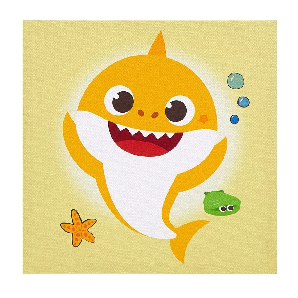 Nickelodeon Baby Shark 3pc Canvas Wall Art Set Kids Room Decor New
