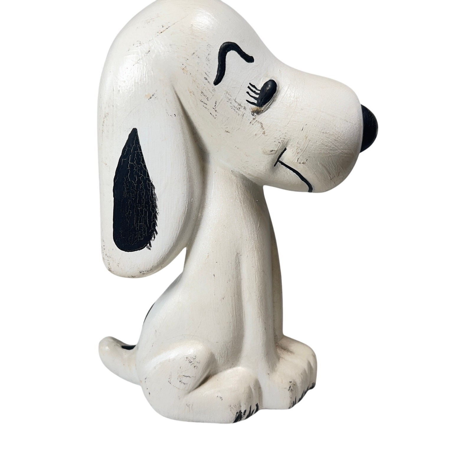 Peanuts Snoopy Vintage Hand Painted Ceramic RARE 1968 Shultz Charlie Brown
