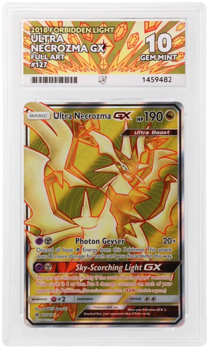 ACE 10 Ultra Necrozma GX 127/131 Forbidden Light Holo Pokemon Card - Gem Mint
