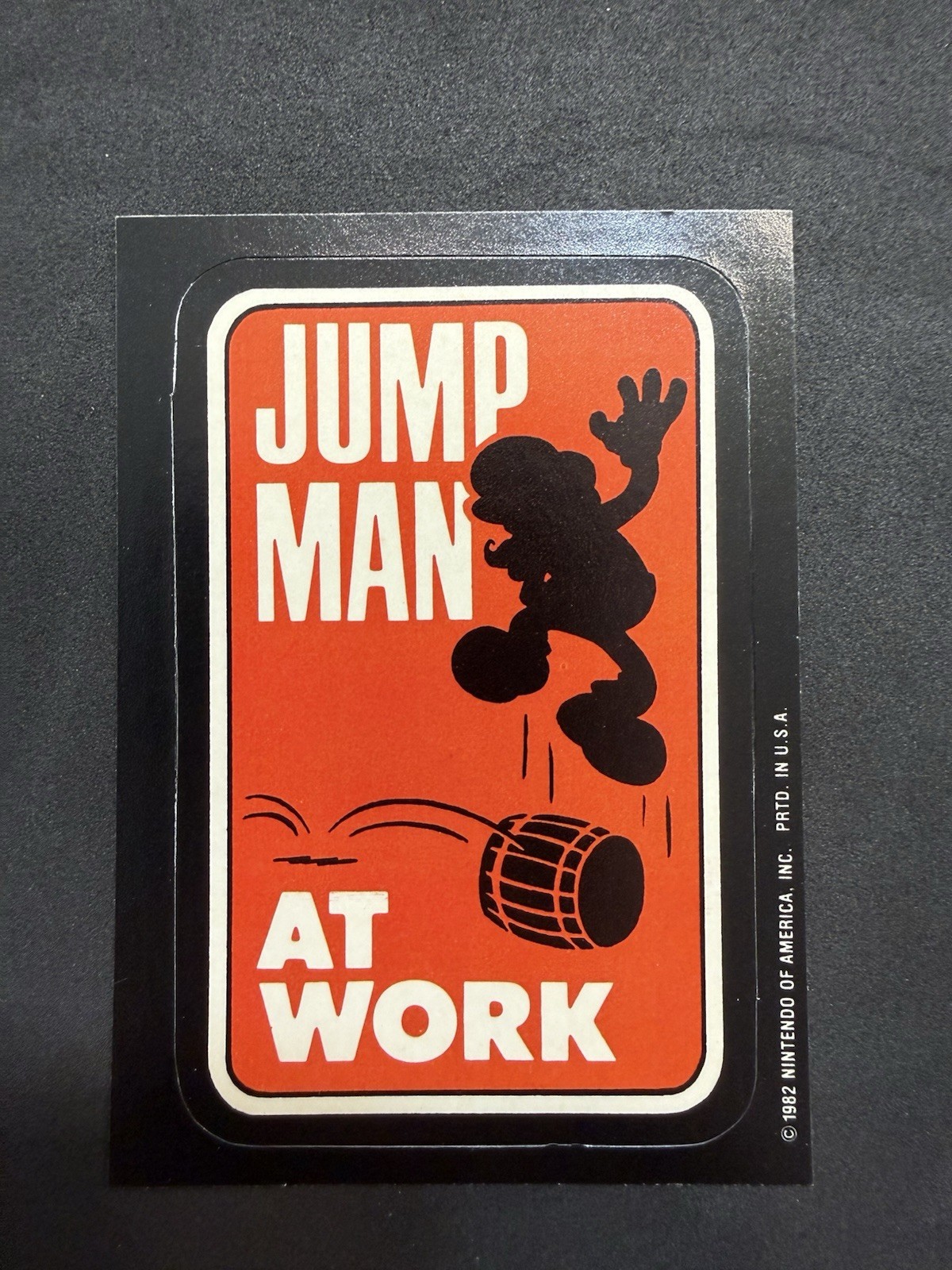 1982 Topps Donkey Kong Jump Man At Work Super Mario Rookie SHARP/CENTERED