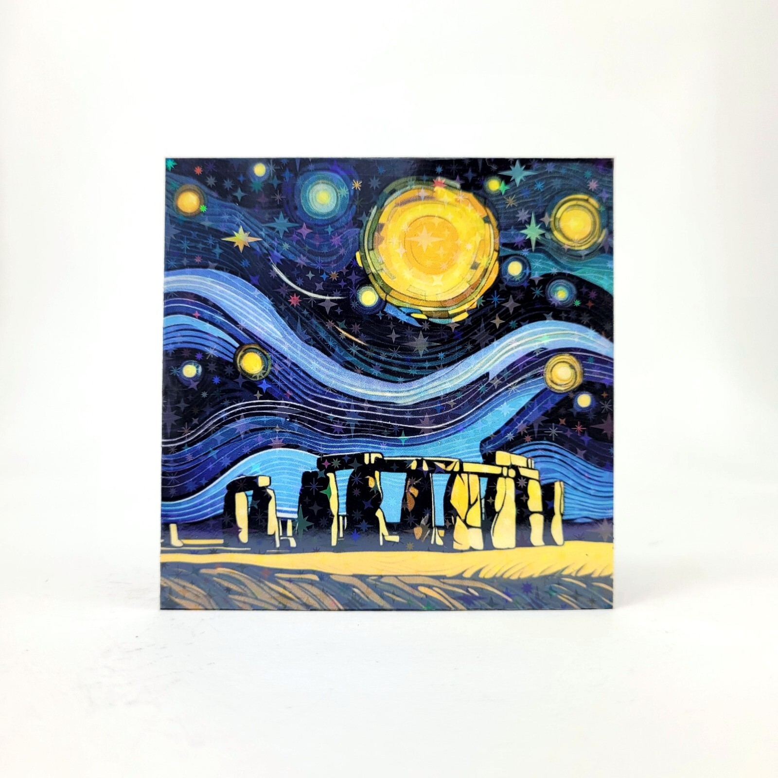 Starry Night Stonehenge wiltshire England Art Collectible Fridge Magnet Souvenir