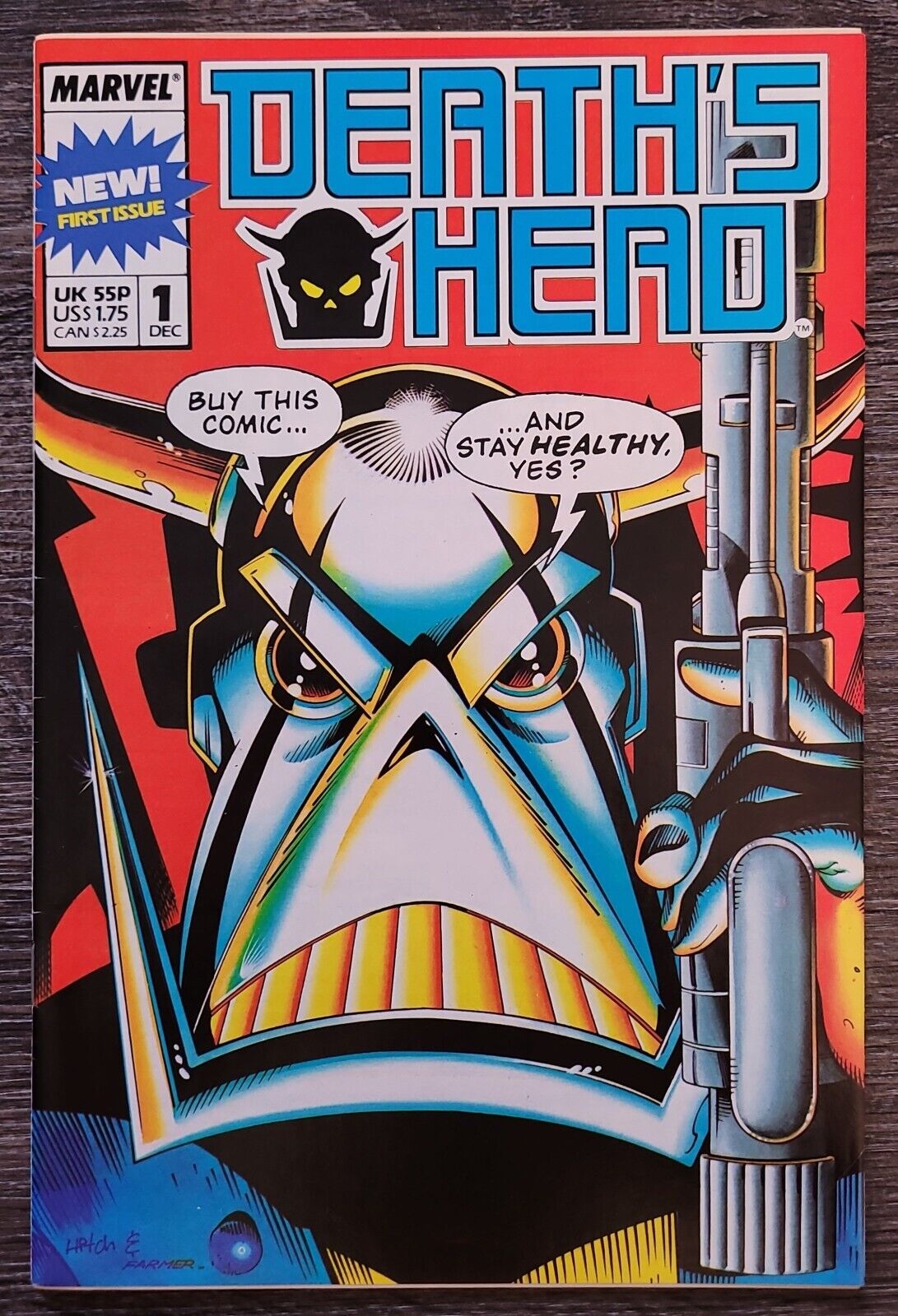 Death's Head #1 (1988) - Key 1st App - Premiere Issue Marvel Comics Hitch