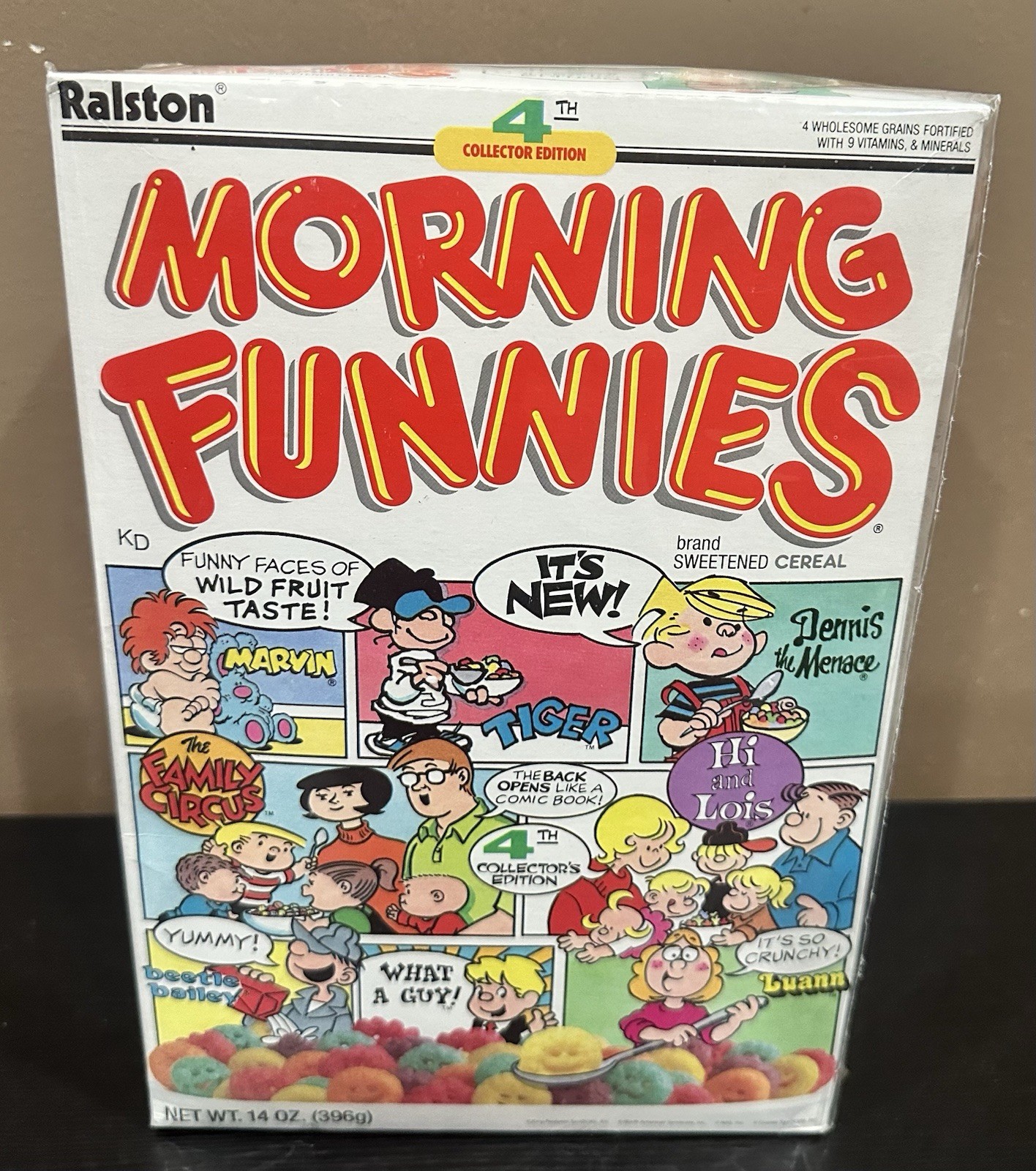 Vintage 1988 Ralston Morning Funnies Cereal Box FULL SEALED Mint 4th Edition 80s