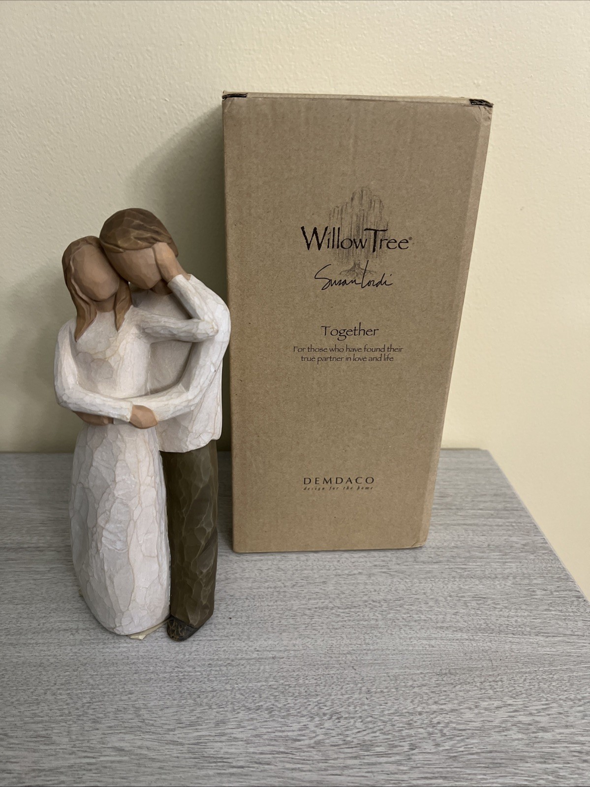 WILLOW TREE TOGETHER FIGURINE HUSBAND AND WIFE DEMDACO ….. New in box