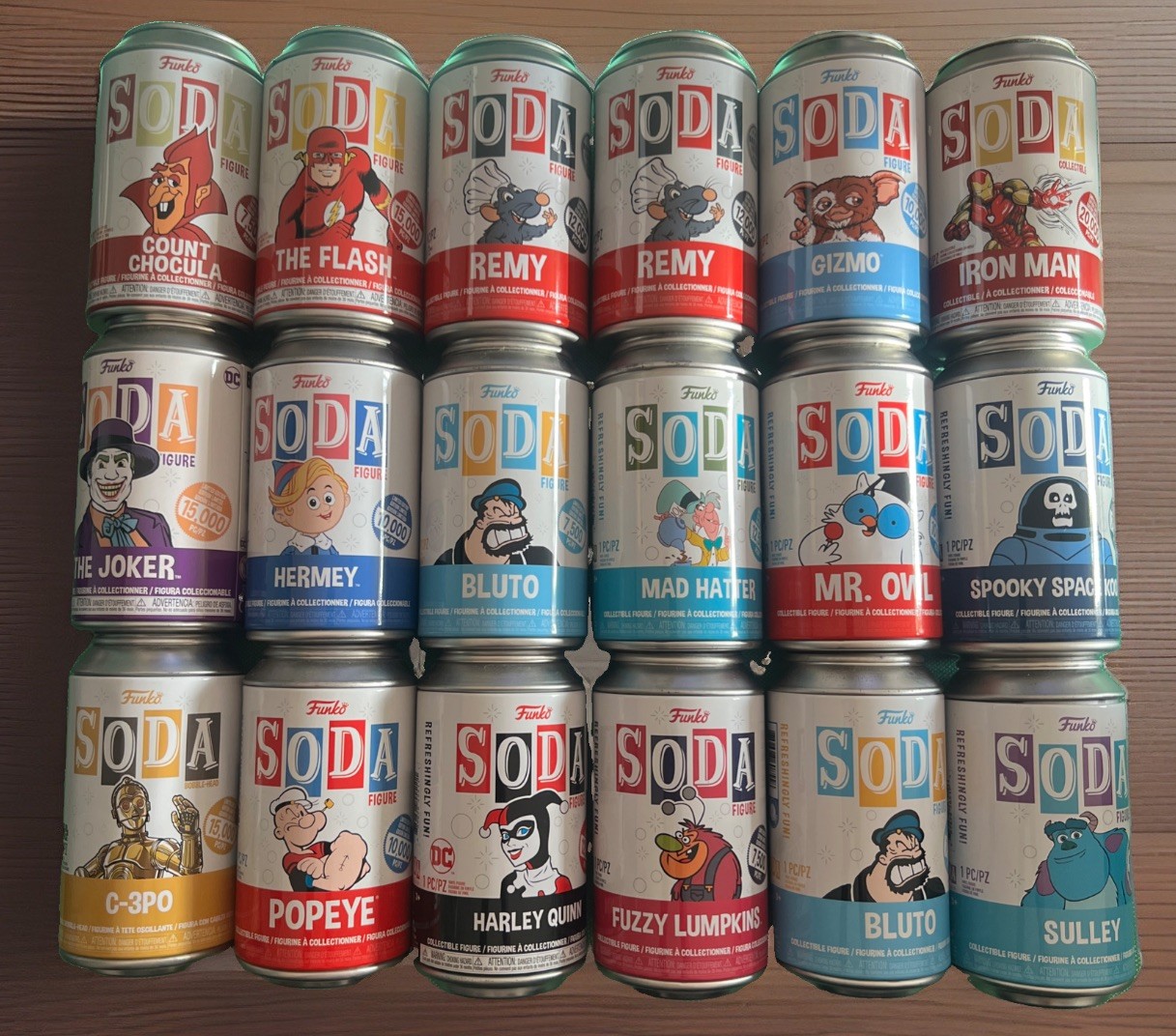 Funko Soda lot Of 18 Funko Soda lot Of 18