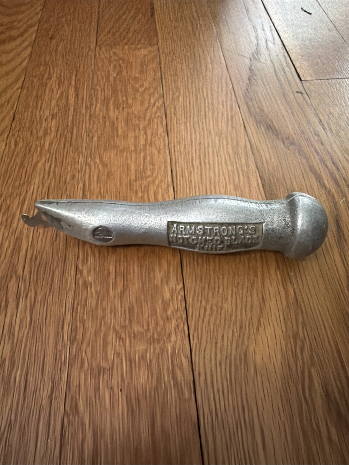 Vintage Armstrong\'s Linoleum & Felt Base Flooring Knife - Heavy Duty Cast Handle