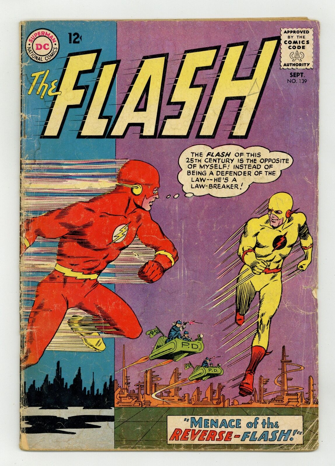 Flash #139 GD- 1.8 1963 1st app. Reverse Flash