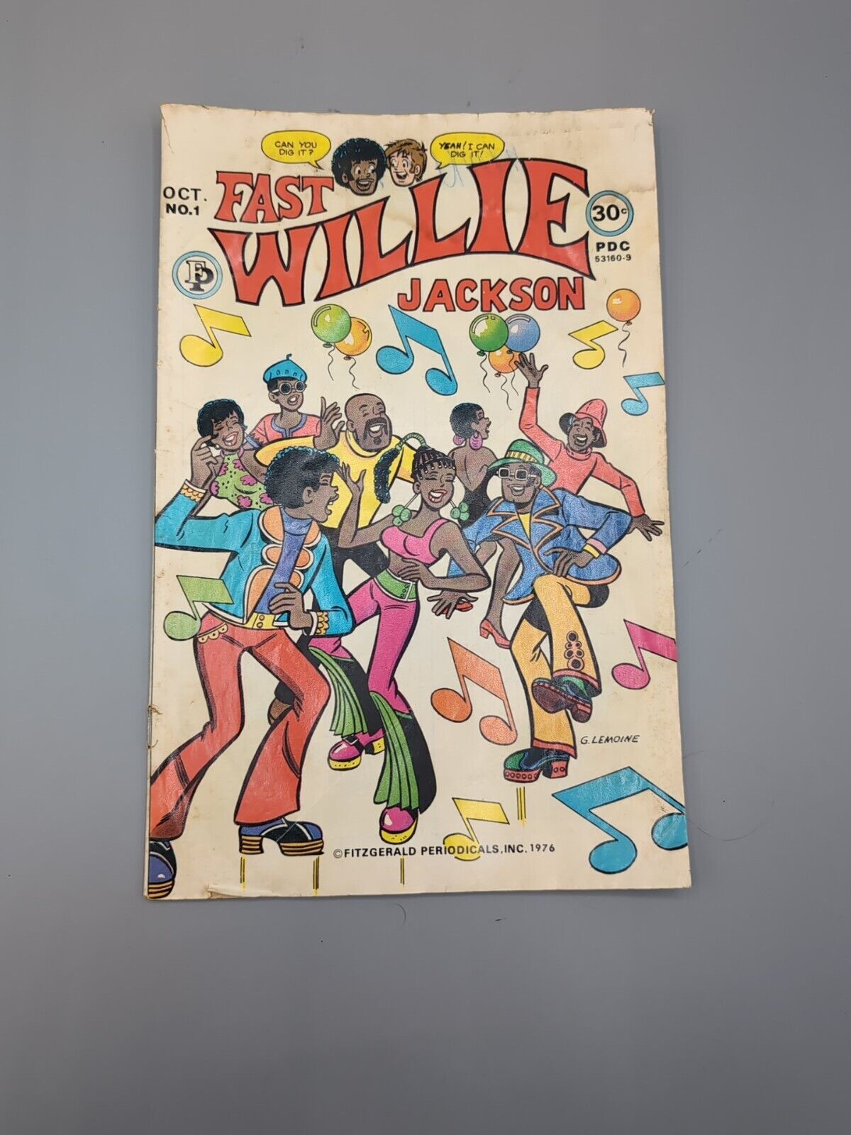 Vintage 1976 Fast Willie Jackson #1 Comic Book 1st Black Archie