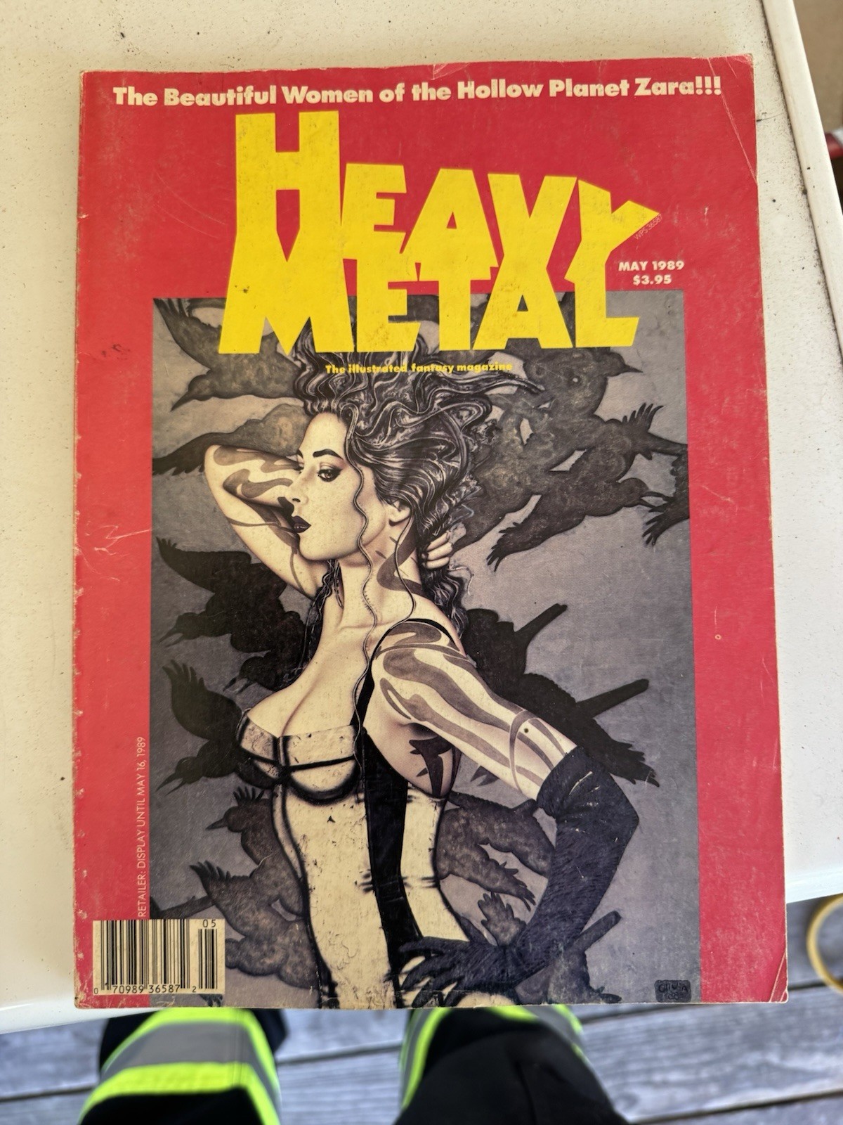 Vintage 1989 Heavy Metal Magazines Lot Of 8