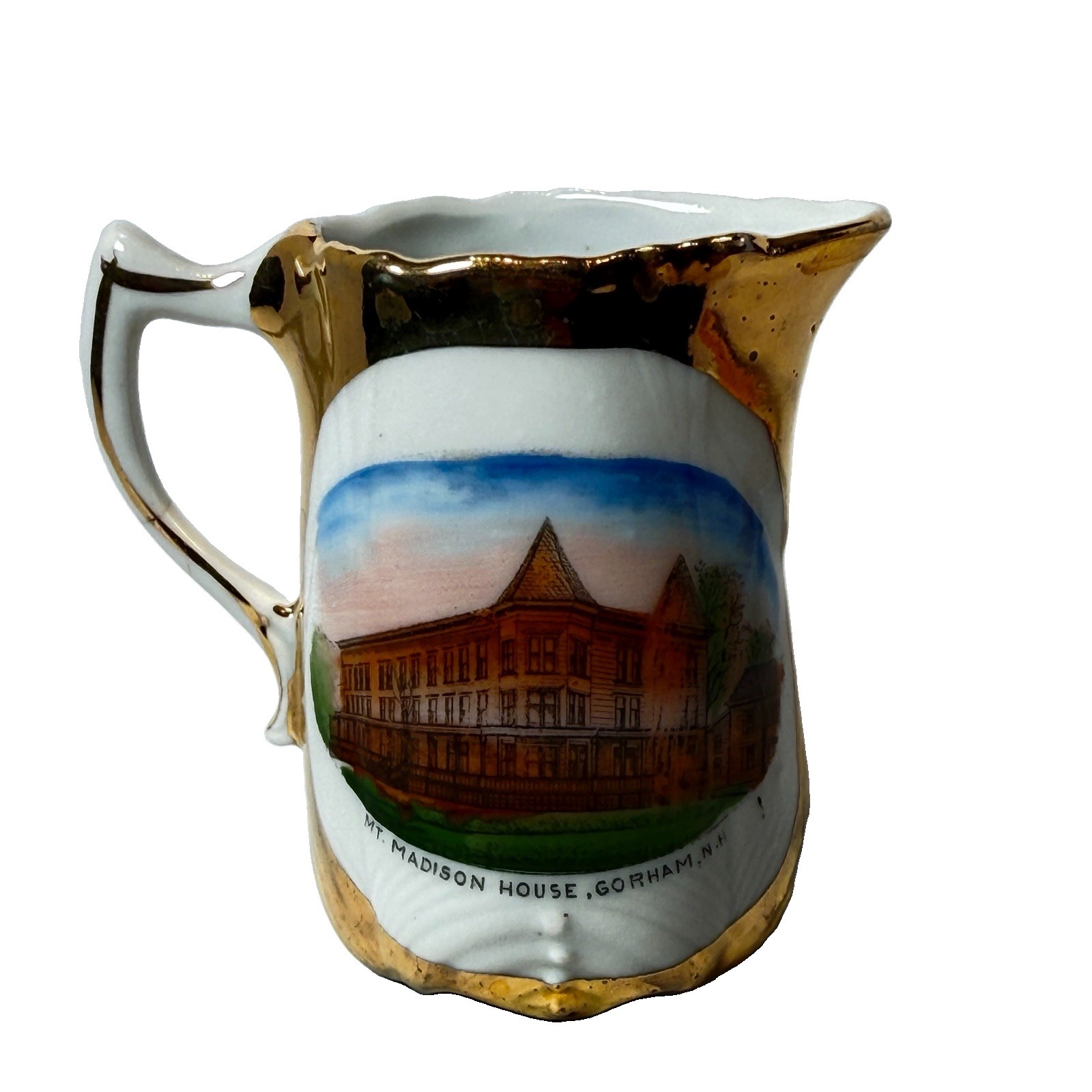GORHAM NH NEW HAMPSHIRE Souvenir MADISON HOUSE Porcelain Trinket Creamer