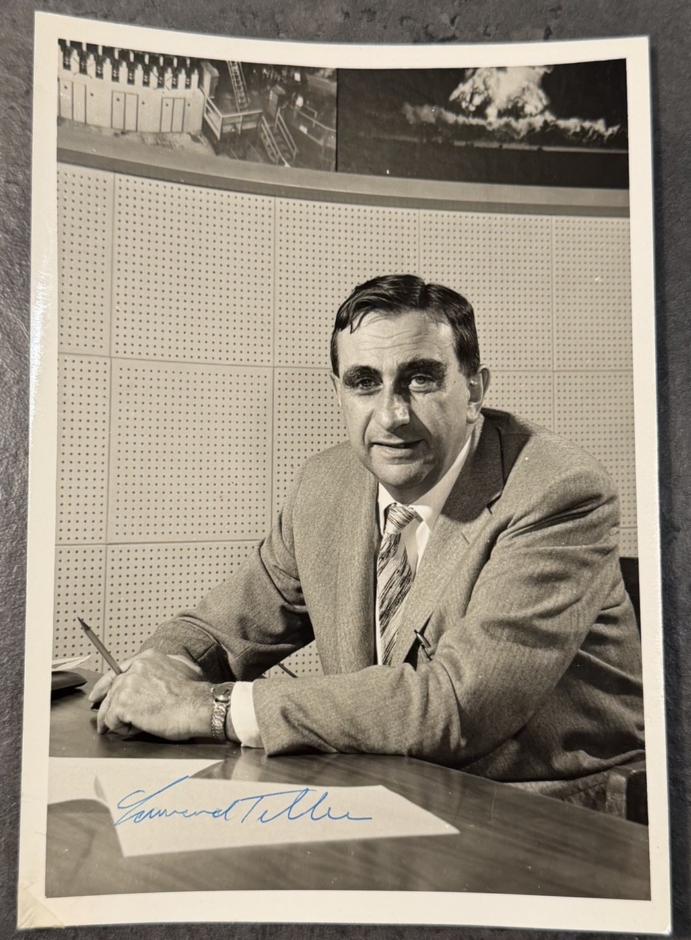 EDWARD TELLER Signed Photo Autograph Father of Hydrogen Bomb Lawrence Lab 1958